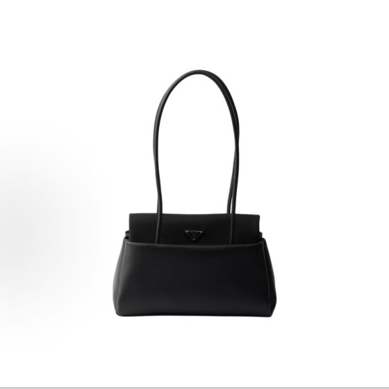 PRADA普拉达 Passage珐琅金属三角形标志 单肩包 中号 女款